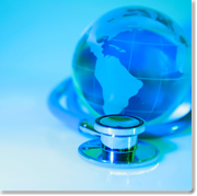 Image of a Globe and a Stethescope